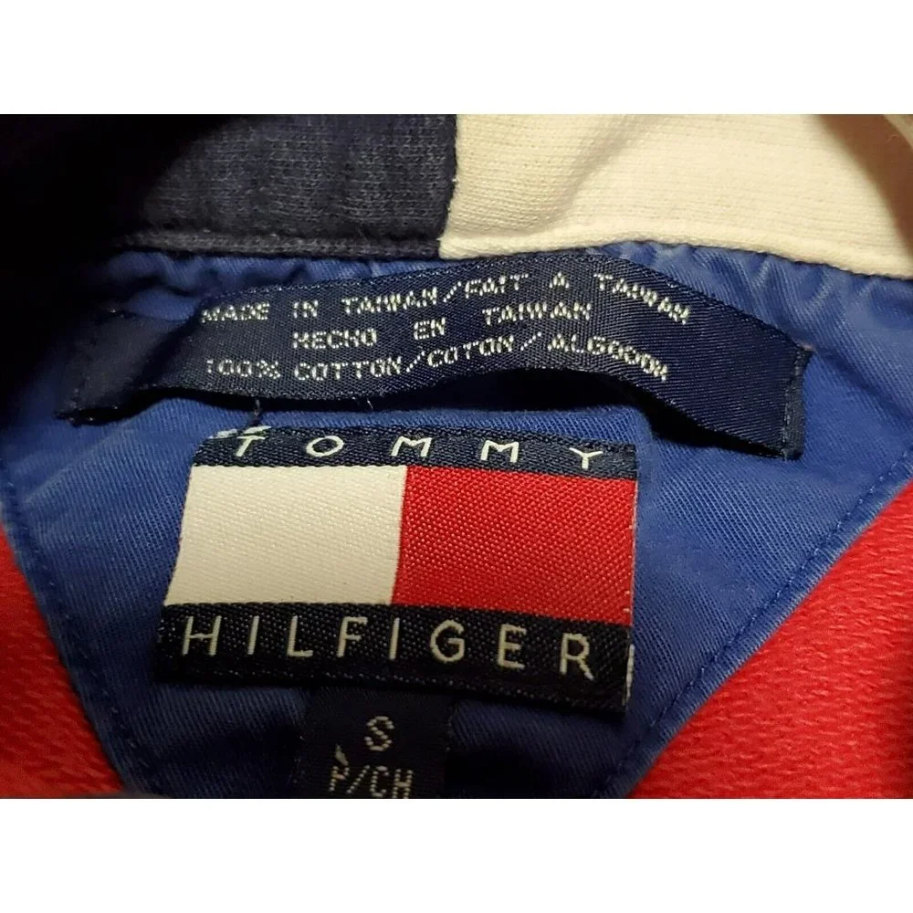 Vintage Tommy Hilfiger‎ 1/4 Zip Sweater Men's Size Small S 1990s